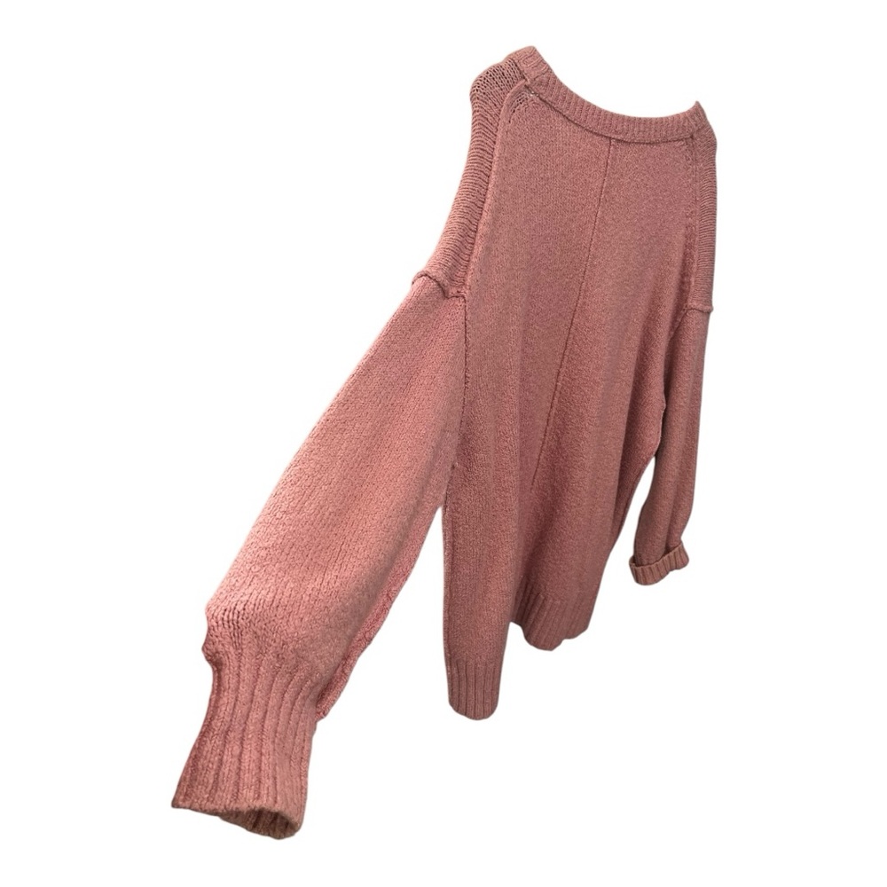FREE PEOPLE BROOKSIDE ALPINE ROSE OVERSIZED KNIT TUNIC SWEATER SIZE MEDIUM - Picture 14 of 16